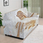 Lycoptera Fish Fossil Print Sofa Cover