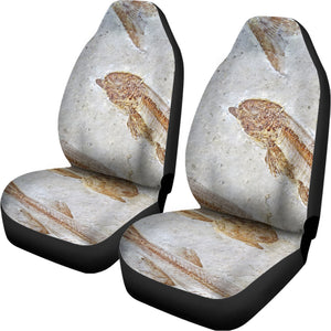 Lycoptera Fish Fossil Print Universal Fit Car Seat Covers