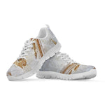 Lycoptera Fish Fossil Print White Sneakers