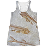Lycoptera Fish Fossil Print Women's Racerback Tank Top