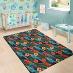 Macaw Parrot Pattern Print Area Rug