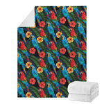 Macaw Parrot Pattern Print Blanket
