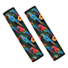 Macaw Parrot Pattern Print Car Seat Belt Covers