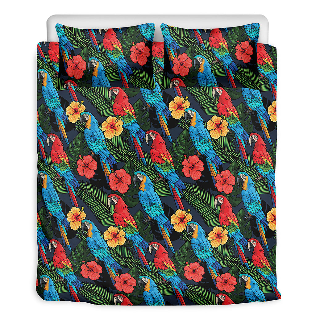 Macaw Parrot Pattern Print Duvet Cover Bedding Set