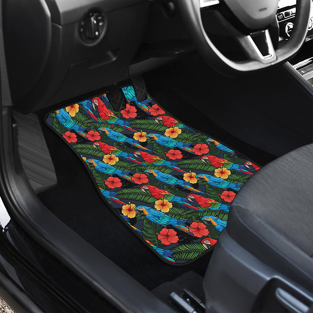 Macaw Parrot Pattern Print Front Car Floor Mats