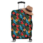 Macaw Parrot Pattern Print Luggage Cover