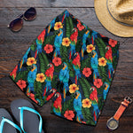Macaw Parrot Pattern Print Men's Shorts
