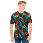 Macaw Parrot Pattern Print Men's T-Shirt