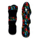 Macaw Parrot Pattern Print Muay Thai Shin Guard