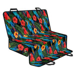 Macaw Parrot Pattern Print Pet Car Back Seat Cover
