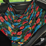 Macaw Parrot Pattern Print Pet Car Back Seat Cover