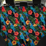 Macaw Parrot Pattern Print Pet Car Back Seat Cover