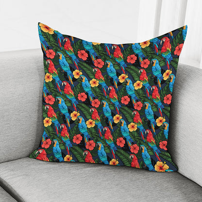 Macaw Parrot Pattern Print Pillow Cover