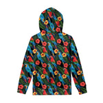 Macaw Parrot Pattern Print Pullover Hoodie