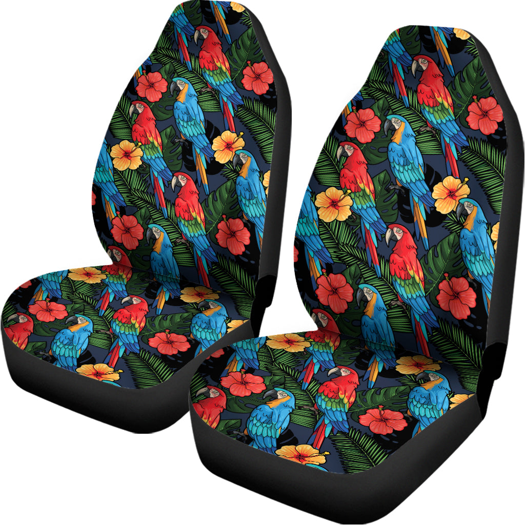 Macaw Parrot Pattern Print Universal Fit Car Seat Covers