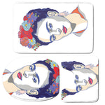Magdalena Carmen Frida Kahlo Print 3 Piece Bath Mat Set