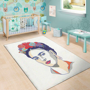 Magdalena Carmen Frida Kahlo Print Area Rug