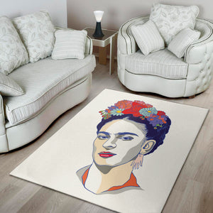 Magdalena Carmen Frida Kahlo Print Area Rug