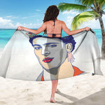 Magdalena Carmen Frida Kahlo Print Beach Sarong Wrap