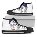 Magdalena Carmen Frida Kahlo Print Black High Top Sneakers