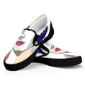 Magdalena Carmen Frida Kahlo Print Black Slip On Sneakers