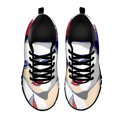 Magdalena Carmen Frida Kahlo Print Black Sneakers