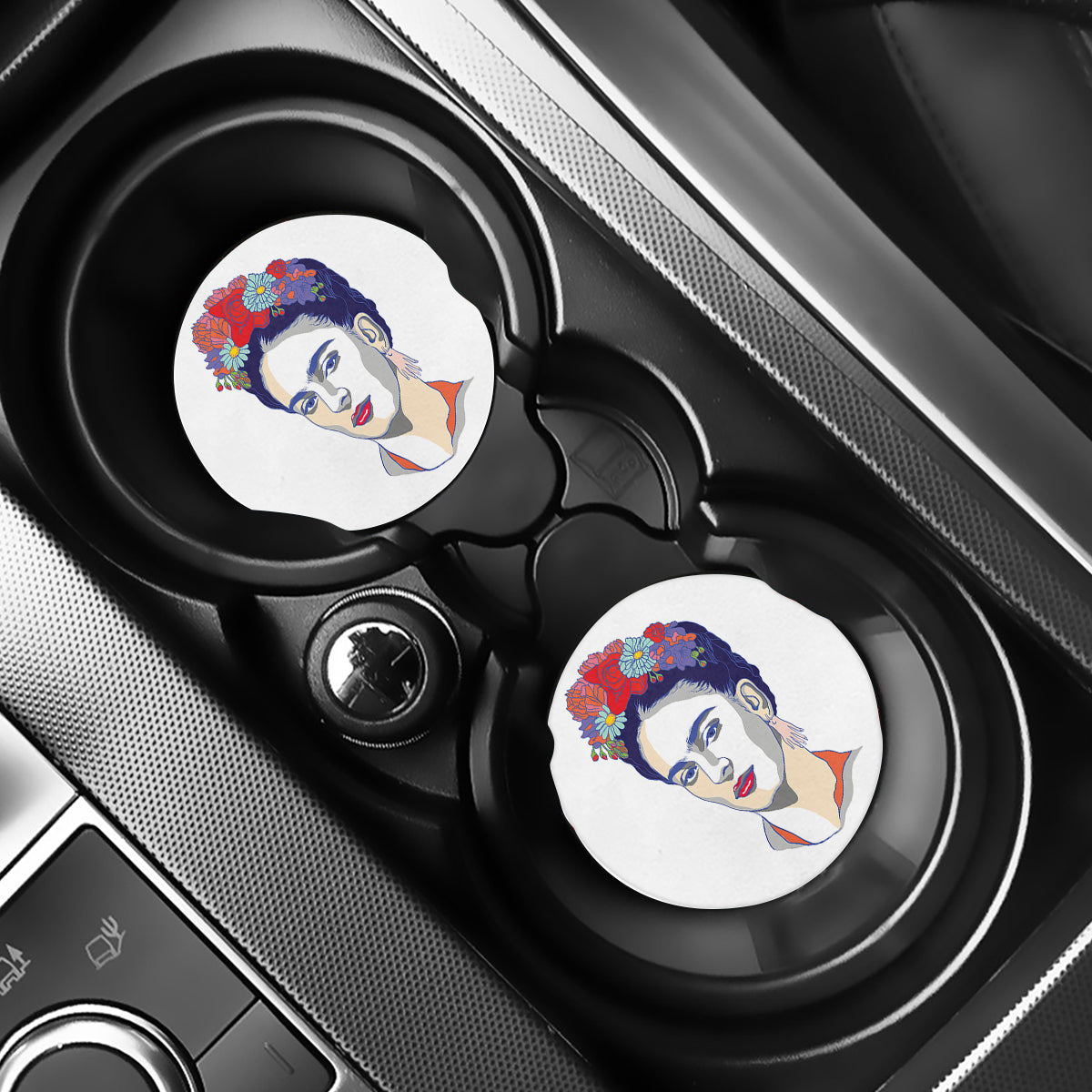 Magdalena Carmen Frida Kahlo Print Car Coasters