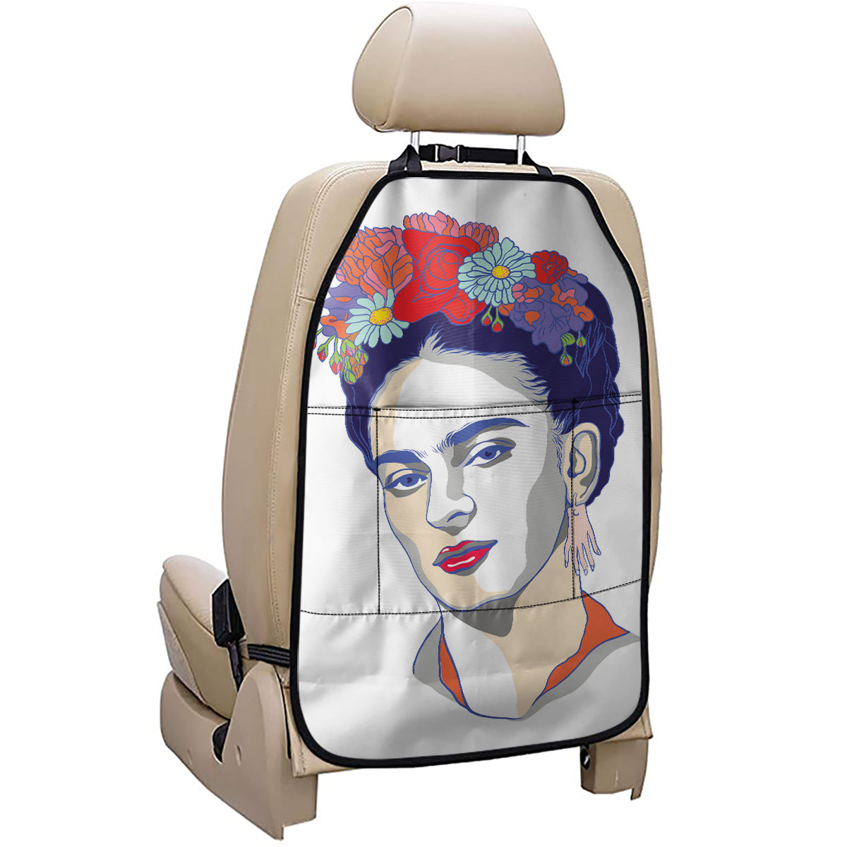 Magdalena Carmen Frida Kahlo Print Car Seat Organizers