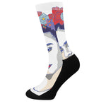 Magdalena Carmen Frida Kahlo Print Crew Socks
