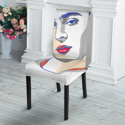Magdalena Carmen Frida Kahlo Print Dining Chair Slipcover