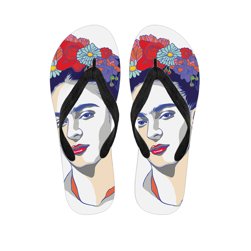 Magdalena Carmen Frida Kahlo Print Flip Flops