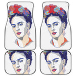 Magdalena Carmen Frida Kahlo Print Front and Back Car Floor Mats