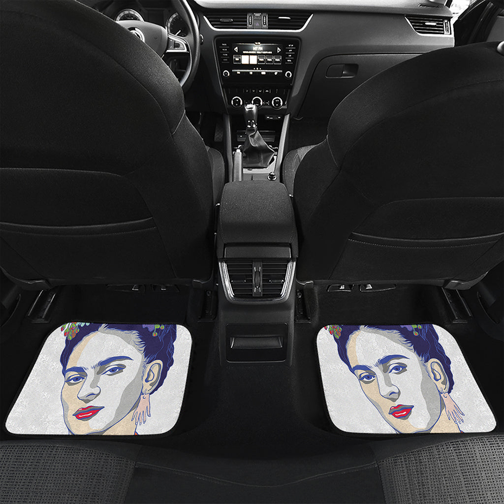 Magdalena Carmen Frida Kahlo Print Front and Back Car Floor Mats