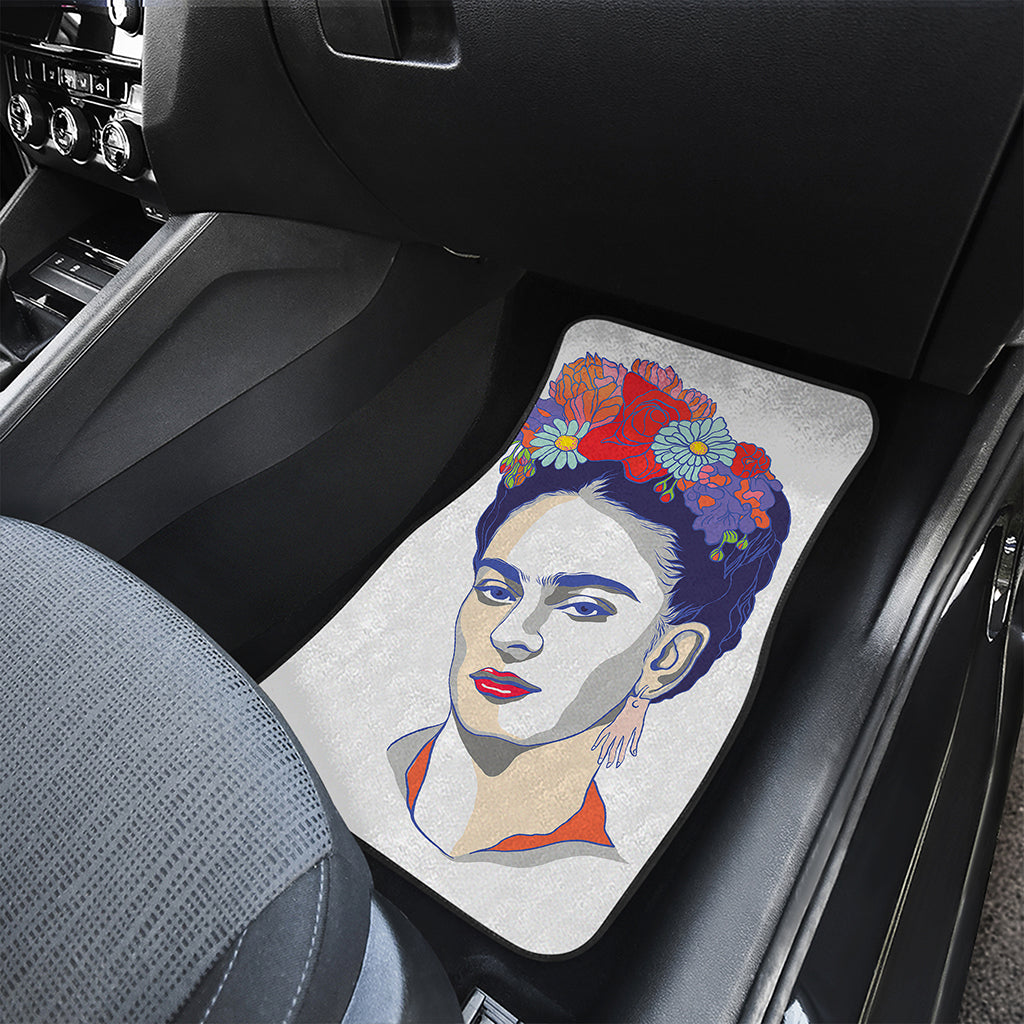 Magdalena Carmen Frida Kahlo Print Front and Back Car Floor Mats