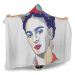 Magdalena Carmen Frida Kahlo Print Hooded Blanket