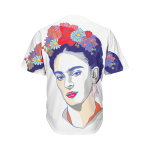 Magdalena Carmen Frida Kahlo Print Men's Baseball Jersey