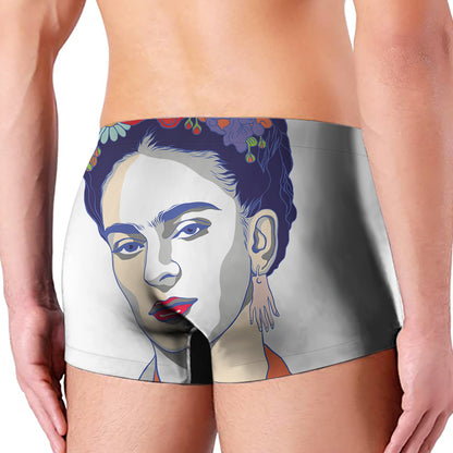 Magdalena Carmen Frida Kahlo Print Men's Boxer Briefs