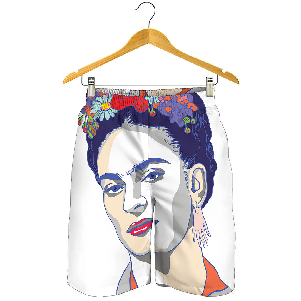 Magdalena Carmen Frida Kahlo Print Men's Shorts