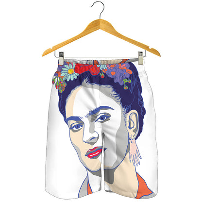 Magdalena Carmen Frida Kahlo Print Men's Shorts