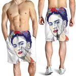 Magdalena Carmen Frida Kahlo Print Men's Shorts