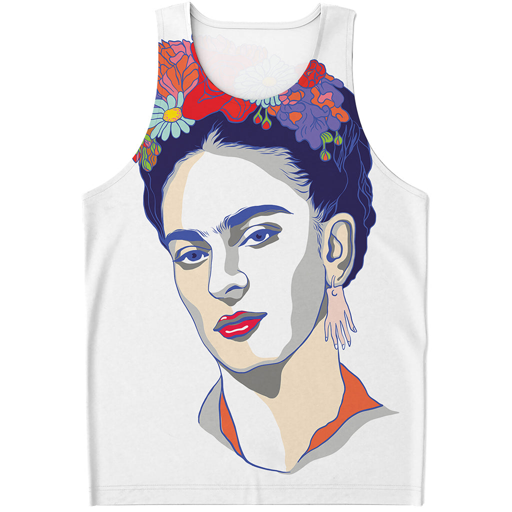 Magdalena Carmen Frida Kahlo Print Men's Tank Top