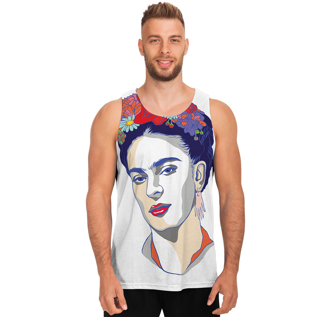 Magdalena Carmen Frida Kahlo Print Men's Tank Top