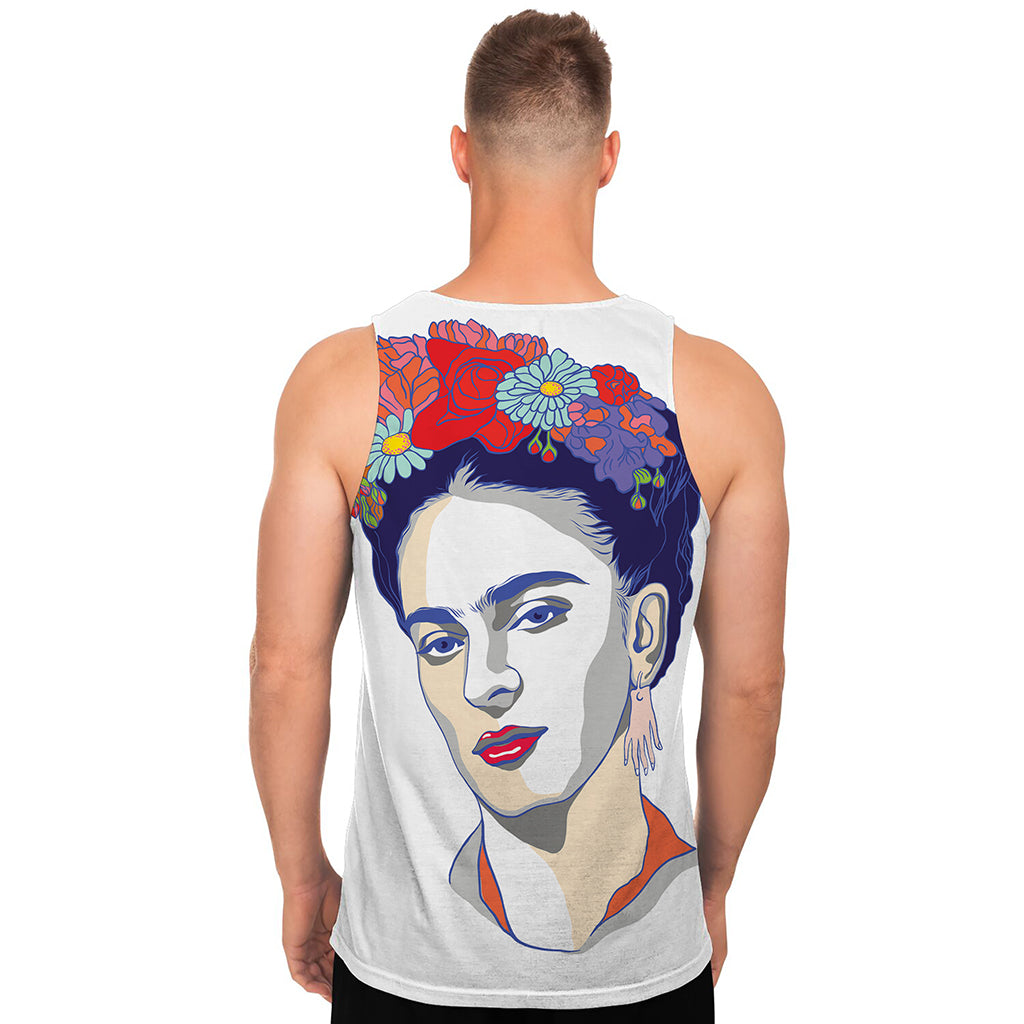 Magdalena Carmen Frida Kahlo Print Men's Tank Top