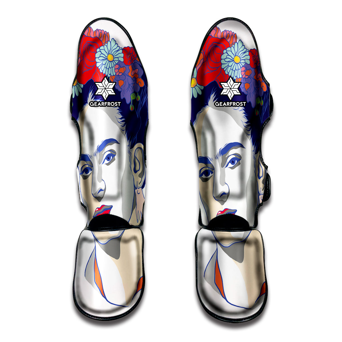 Magdalena Carmen Frida Kahlo Print Muay Thai Shin Guard