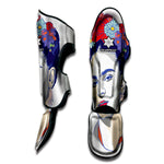 Magdalena Carmen Frida Kahlo Print Muay Thai Shin Guard