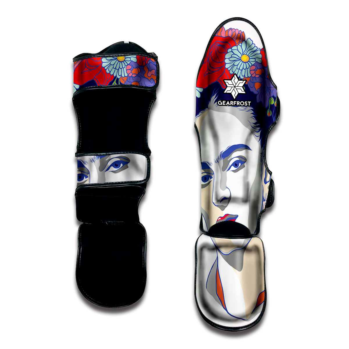 Magdalena Carmen Frida Kahlo Print Muay Thai Shin Guard