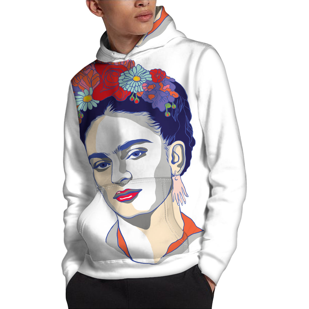 Magdalena Carmen Frida Kahlo Print Pullover Hoodie