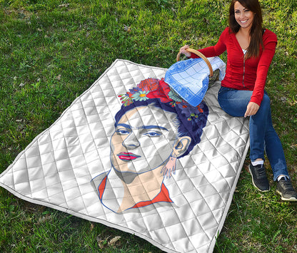 Magdalena Carmen Frida Kahlo Print Quilt