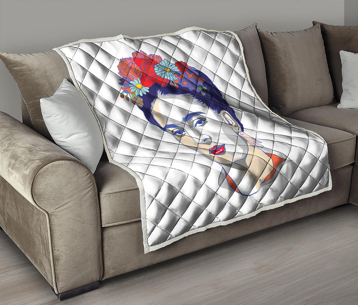 Magdalena Carmen Frida Kahlo Print Quilt