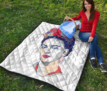 Magdalena Carmen Frida Kahlo Print Quilt